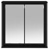 vidaXL Bathroom Wall Cabinet Black wood Engineered wood Medium