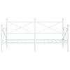 vidaXL Daybed With Trundle White Steel Twin Daybed With Trundle