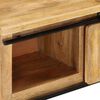 vidaXL TV Cabinet Natural Mango Wood Solid Mango Wood Sliding Components