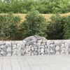 vidaXL Gabion Basket Set of 6 Silver Galvanized iron Durable