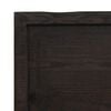 vidaXL Bathroom Countertop Dark Brown 47.2 x 23.6 x (0.8-1.6) " Treated Solid Wood