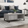 vidaXL Coffee Table Gray Sonoma Engineered wood, Iron Medium