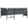 vidaXL Garden Corner Sofa Anthracite