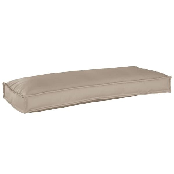 vidaXL Cushion Taupe 39.37 x 15.75 x 3.15 in Oxford Fabric