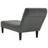 vidaXL Chaise Lounge Dark grey Fabric, plywood, plastic Medium Durable