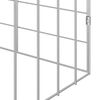 vidaXL Rabbit Cage Silver 400 x 78 x 78 cm Galvanised Steel