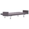 vidaXL Sofa Bed with Armrest Taupe Fabric