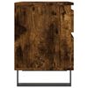 vidaXL Bedside Cabinet Smoked Oak Engineered Wood Medium Bedside Cabinet