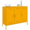 vidaXL Sideboard Mustard Yellow Cold-Rolled Steel 39.6x15.4x31.1 in