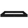 vidaXL Sandbox Black Solid pine wood 78.7 x 78.7 in Adjustable Armrests