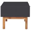 vidaXL Coffee Table Matt Black and Dark Brown