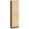 vidaXL Wardrobe Brown Oak 21.65 x 9.84 x 74.41 in Engineered Wood
