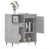 vidaXL Sideboard Concrete Grey Engineered wood, Iron 23.6 x 13.8 x 27.6 in