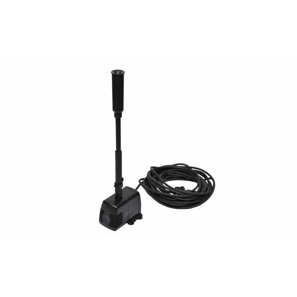 vidaXL Garden Fountain Pump Black Plastic Compact Adjustable Armrests