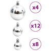 vidaXL Christmas Bauble Set of 100 Blue and Silver Polystyrene