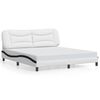 vidaXL Bed Frame White and Black