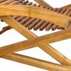 vidaXL Deck Chair Light brown Acacia wood Standard Foldable Deck Chair