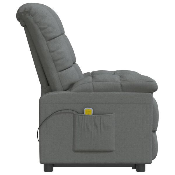 vidaXL Massage Chair Dark Grey