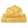 vidaXL Hand Towel Set of 10 Gold 100% Cotton 19.7 x 39.4 in Hand Towel