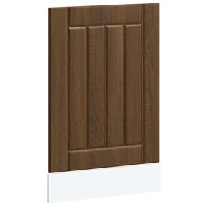 vidaXL Dishwasher Panel Brown Oak Engineered wood Standard Durable