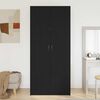 vidaXL Wardrobe Black Oak 35.43 x 20.47 x 78.74 in Engineered Wood