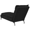 vidaXL Massage Chaise Lounge Black