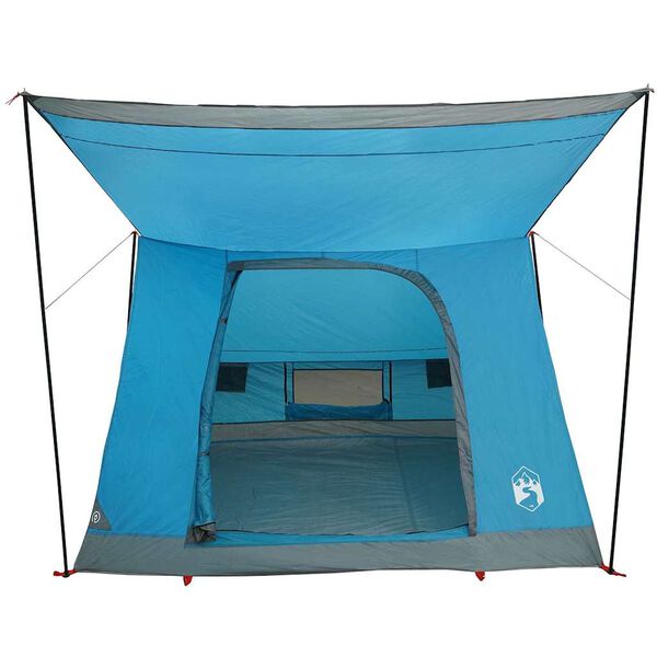 vidaXL Camping Tent with Roof Blue 87.80 x 64.17 x 51.18 in Taffeta