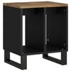 vidaXL Side Table Honey Brown, Black
