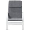 vidaXL Relaxing Chair Dark grey and white