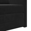 vidaXL Sofa Bed Black 29.13 x 30.31 x 31.89 in Velvet