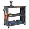 vidaXL Tool Trolley Anthracite 75 x 35 x 73 cm Cold-rolled Steel
