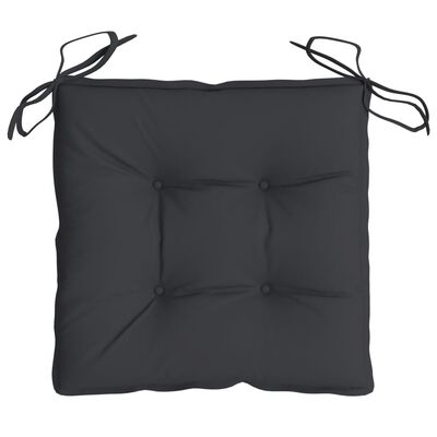 vidaXL Chair Cushions 6 pcs Black 19.7"x19.7"x2.8" Oxford Fabric