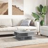 vidaXL Coffee Table Concrete gray Engineered wood Medium Coffee Table