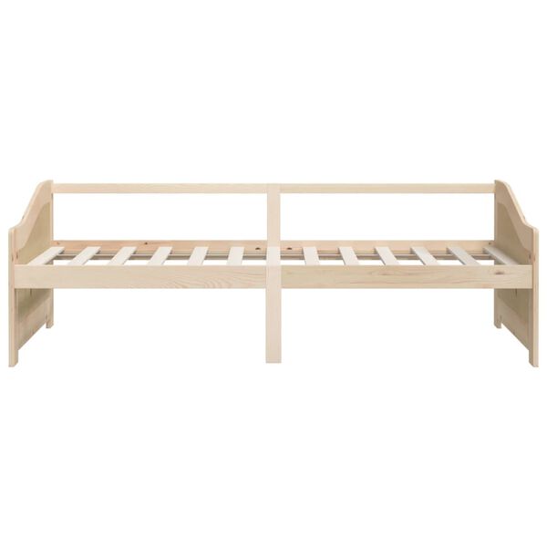 vidaXL Day Bed Natural Pine Solid pine wood 35.4x78.7 in