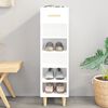 vidaXL Shoe Cabinet White Engineered wood Slim and tall Shoe Cabinet