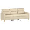 vidaXL Sofa Set Cream Fabric (100% polyester), metal, textilene, plywood