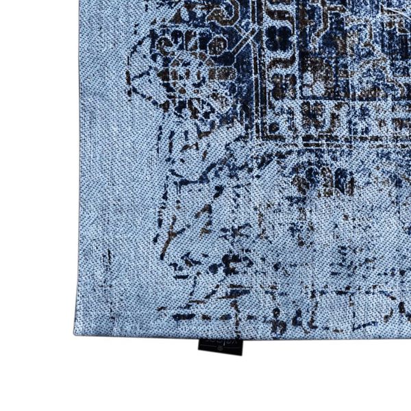 Dutch Lifestyle Rug Beige and Blue Polyester 118.1x78.7 in Pattern Rug