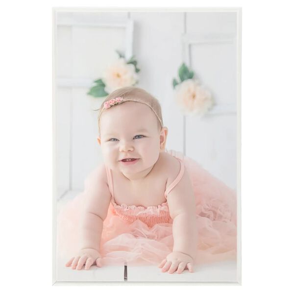 vidaXL Photo Frame Set of 5 Silver PVC, MDF, PS (polystyrene)