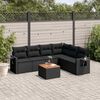 vidaXL Garden Sofa Set Black
