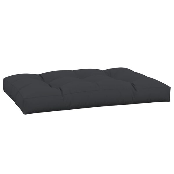 vidaXL Pallet Cushion Black 100% polyester 47.2 x 31.5 in