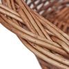 vidaXL Dog Basket Natural Willow 27.6 in Light Weight Dog Basket