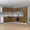 vidaXL Kitchen Cabinet Smoked oak Engineered wood