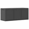 vidaXL Storage Box Black Polypropylene with rattan look Medium