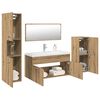 vidaXL Bathroom Furniture Set 5 Piece Bathroom Furniture Set Rectangular