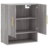 vidaXL Wall Cabinet Grey Sonoma Engineered Wood Medium Wall Cabinet