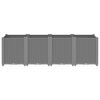 vidaXL Garden Planter Light Grey Polypropylene Large Modular