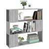 vidaXL Book Cabinet Grey Sonoma Engineered Wood Compact Book Cabinet