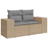 vidaXL Garden Sofa Set Beige and Light Grey