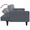 vidaXL Sofa Set Dark Grey Velvet (100% polyester), wood, plastic