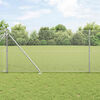 vidaXL Fence with Posts Silver 4.6'x 82'Steel